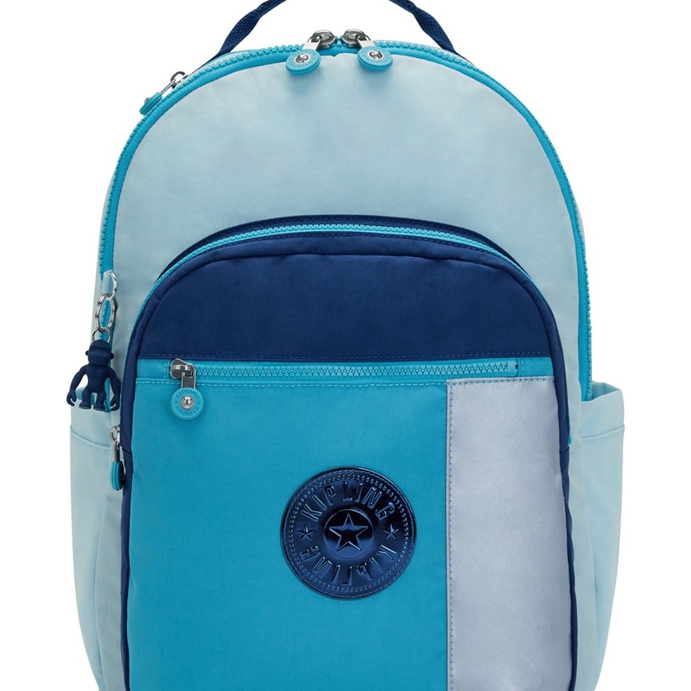 KIPLING 15” Laptop Backpack in blue.